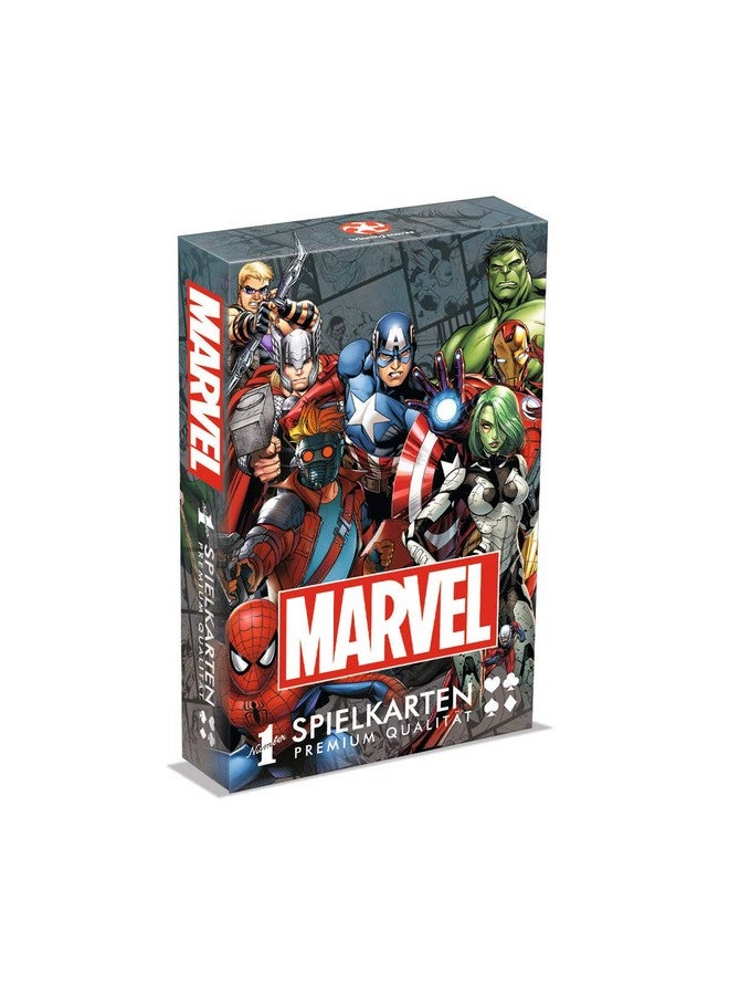 Winning Moves بطاقات اللعب رقم 1 من وينينغ موفز - عالم مارفل - منتجات معجبي مارفل - العمر 8+ - ألماني - Image 1