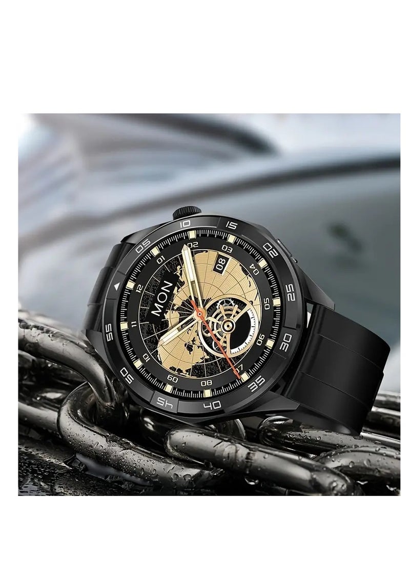 CCIT - IPMAX-GT4 Smart Watch for Men Android iPhone, Dual-Band GPS, Alexa Built-in, Bluetooth Calls, Heart Rate Blood Oxygen Monitor with Digital Display - Image 1