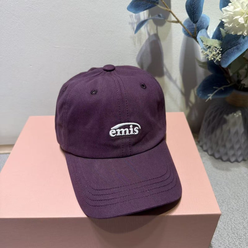 Emis Korean Style Unisex Fashionable Casual Baseball Cap with Letter E - Versatile and Trendy - Image 1