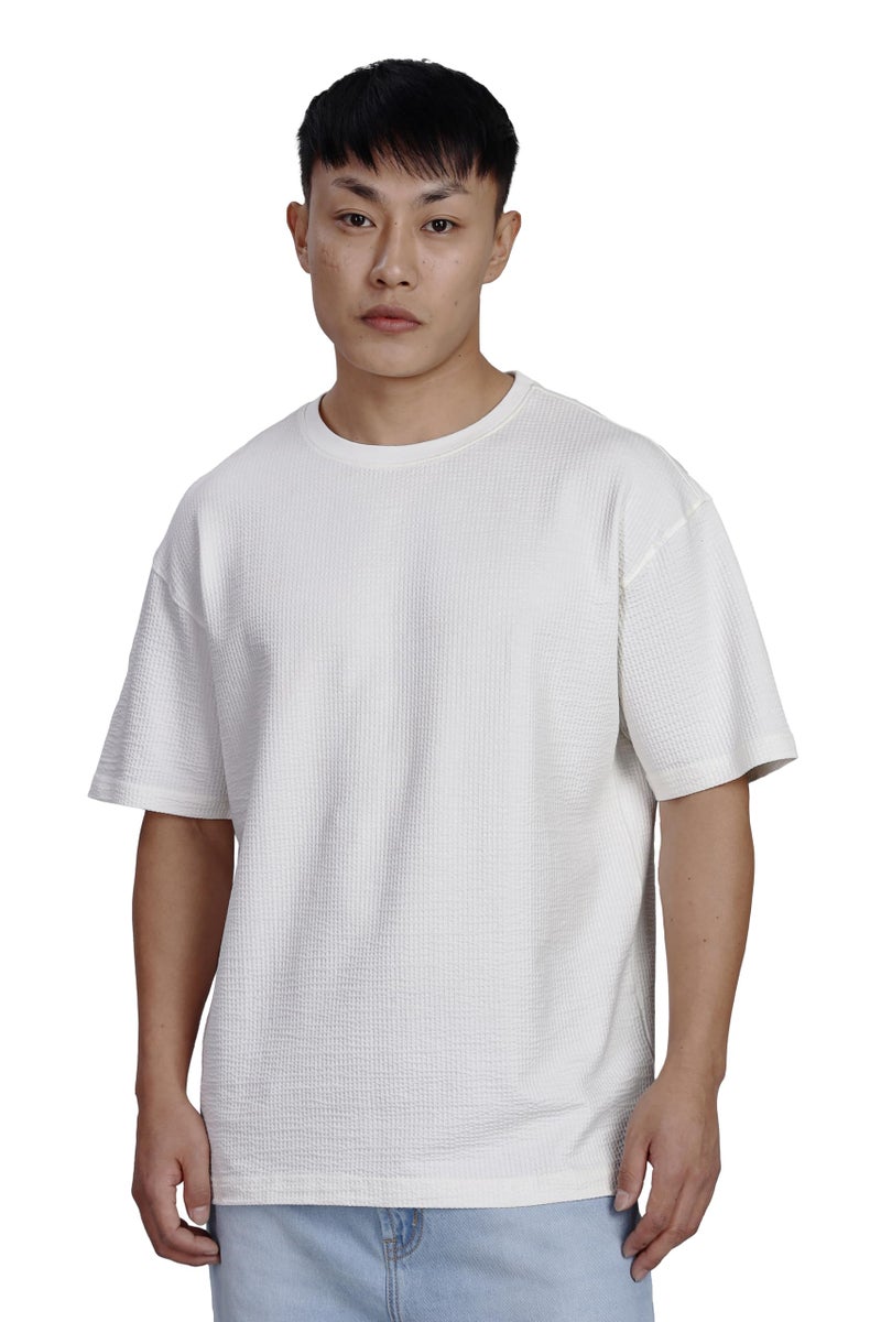 FYLTR Men's Casual Round Neck T-Shirt - Oversize Fit | Premium Cotton Blend | Half Sleeves | Soft & Stretchable | Oversized T-Shirts for Men | T-Shirts for Men - Image 3