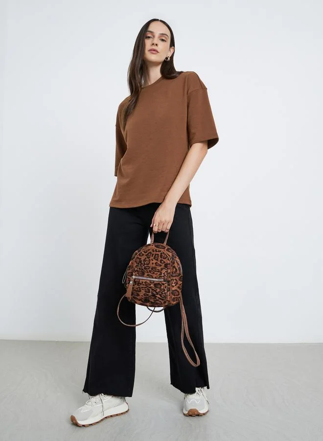 ستايلي تيشيرت نسائي بقصة بوكسي من تيري بني