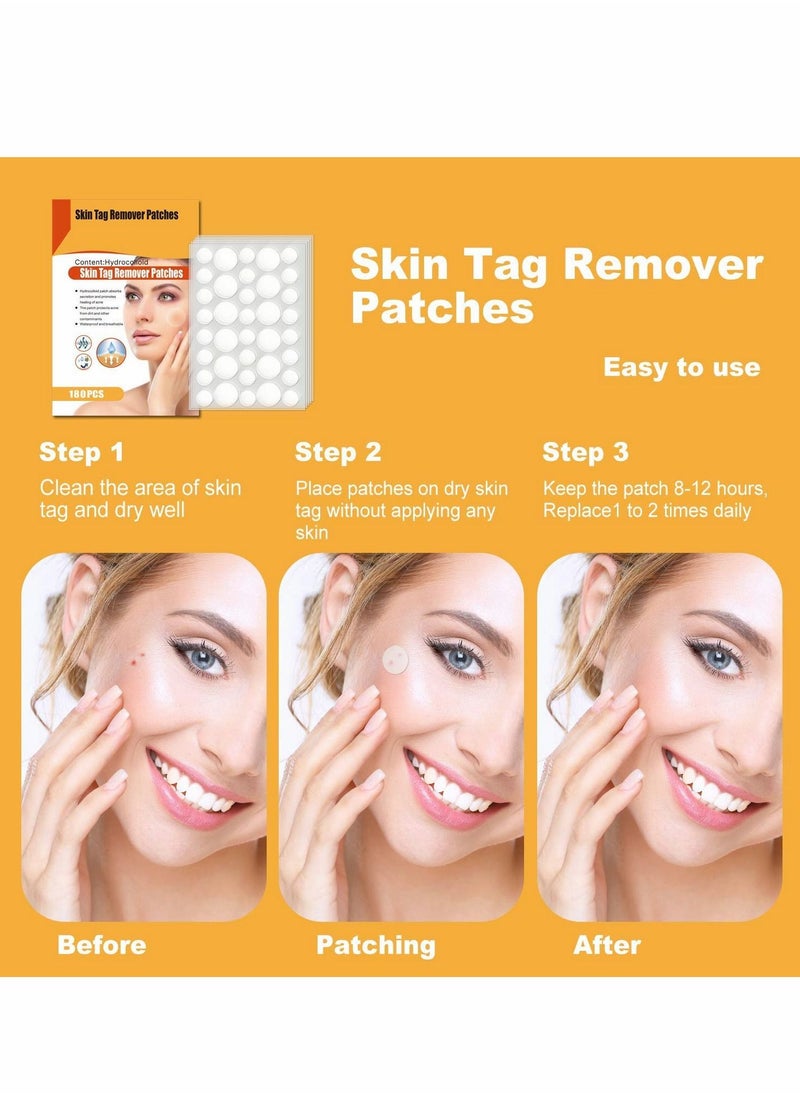 KASTWAVE Skin Tag Remover Patches,Natural and Fast-Acting Skin Remover Patches - Acne, Wart, Dark Spot and Skin Removal Patches for All Skin Types(180 PCS)  - Image 4