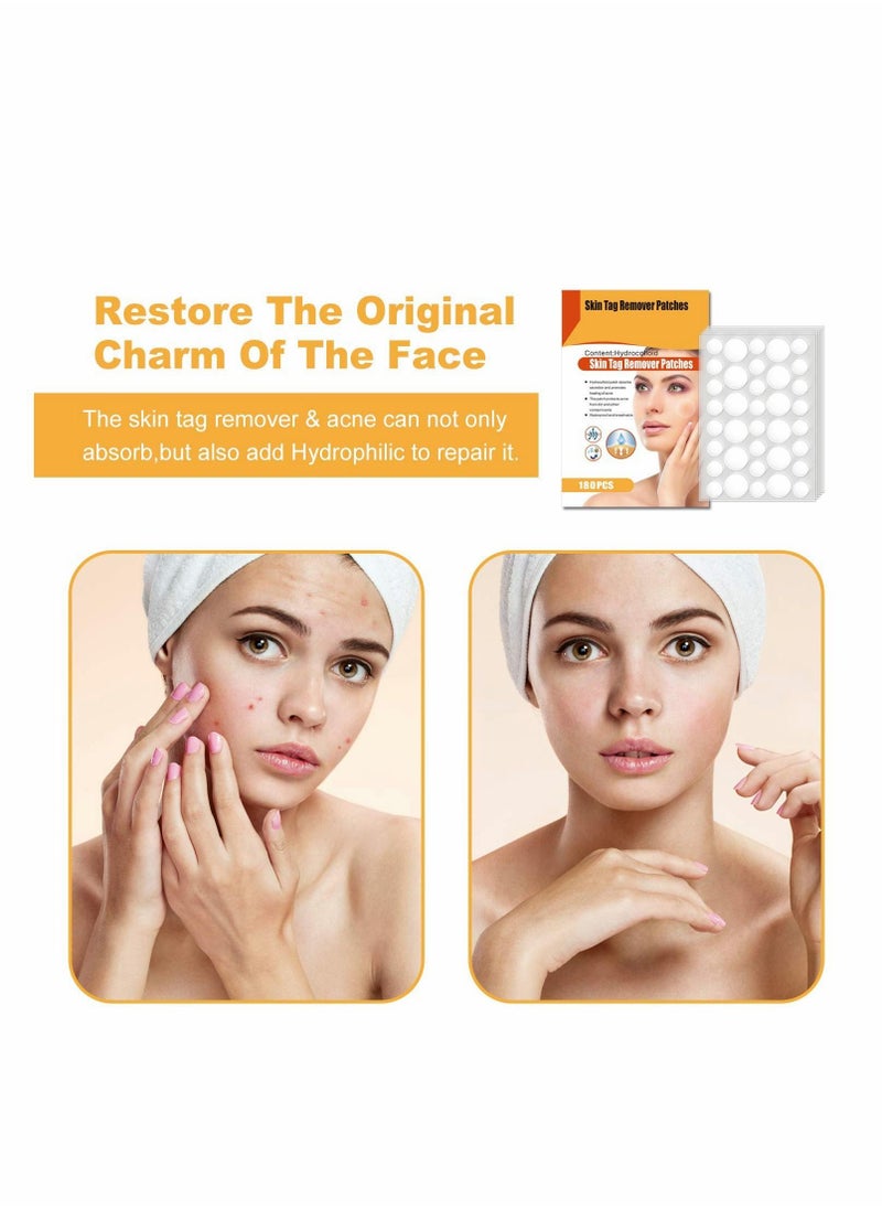 KASTWAVE Skin Tag Remover Patches,Natural and Fast-Acting Skin Remover Patches - Acne, Wart, Dark Spot and Skin Removal Patches for All Skin Types(180 PCS)  - Image 3