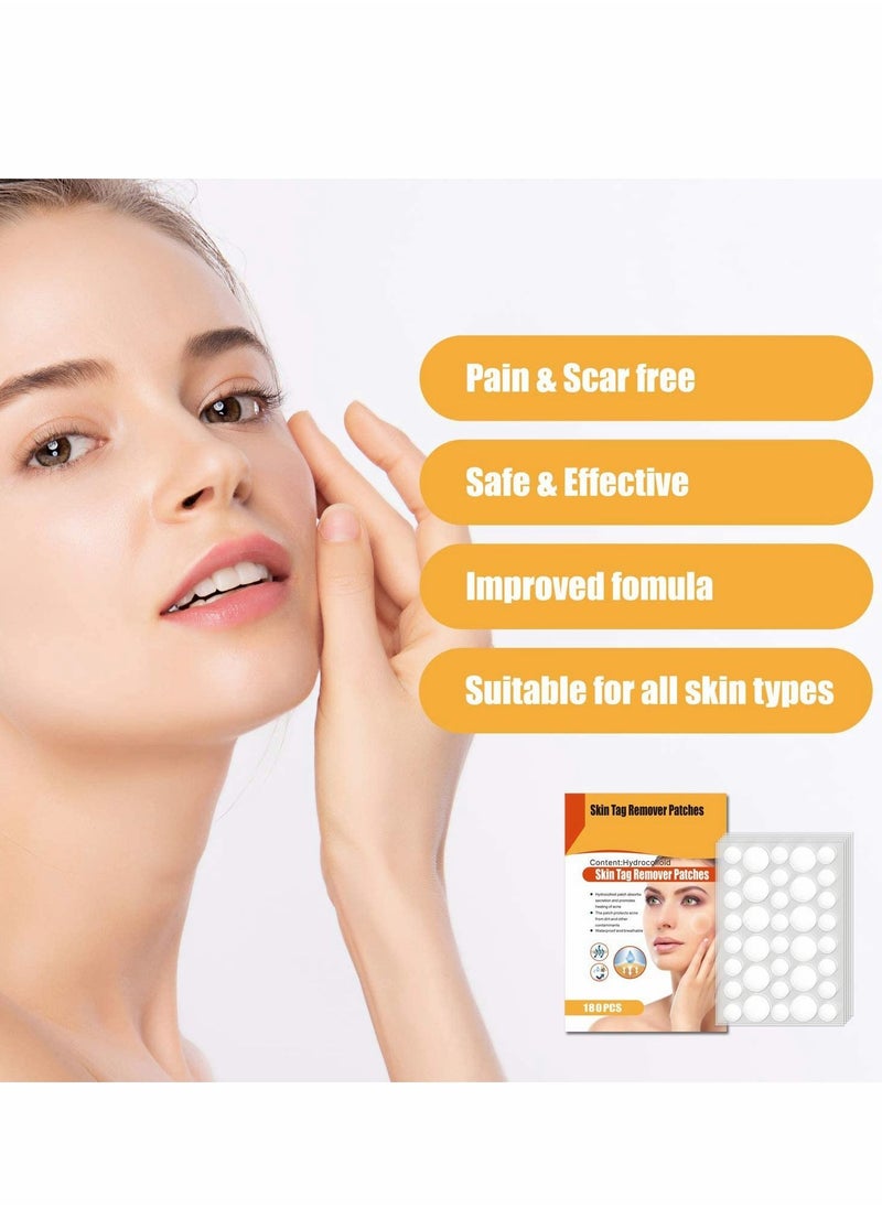 KASTWAVE Skin Tag Remover Patches,Natural and Fast-Acting Skin Remover Patches - Acne, Wart, Dark Spot and Skin Removal Patches for All Skin Types(180 PCS)  - Image 2