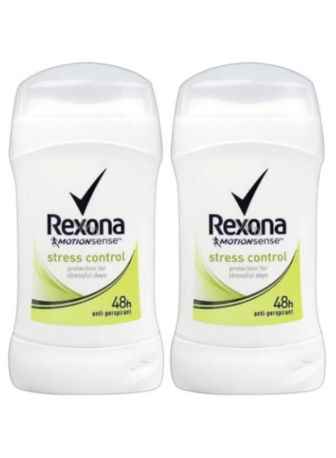 Rexona Stress Control Antiperspirant Deodorant 40g 2-Pack - Image 1