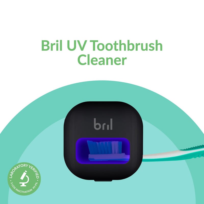 Bril UV-C Toothbrush Sanitizer, Portable Cleaner, Travel Cover, Magnetic Holder, and Rechargeable Case for Any Size Toothbrush, Multi-Pack - Image 3