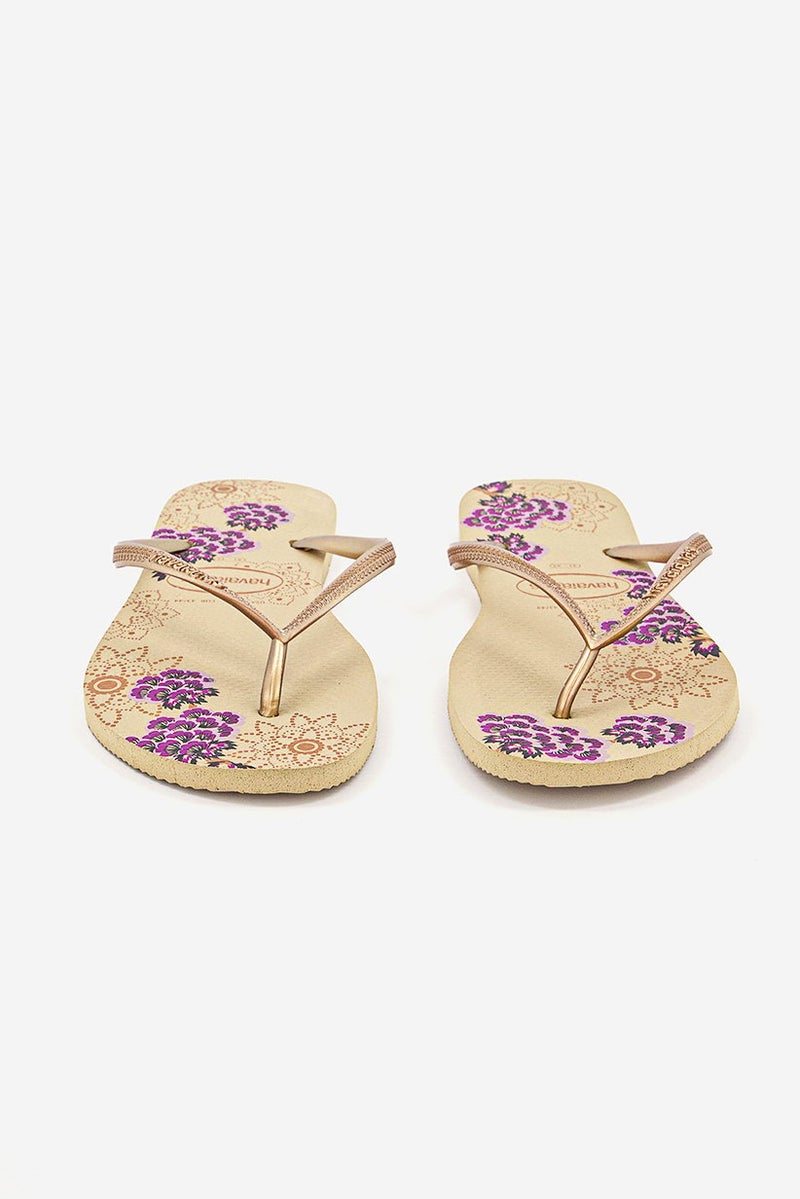 havaianas Women Style 2 Slim Organic Flip Flops, Sand Grey  - Image 3