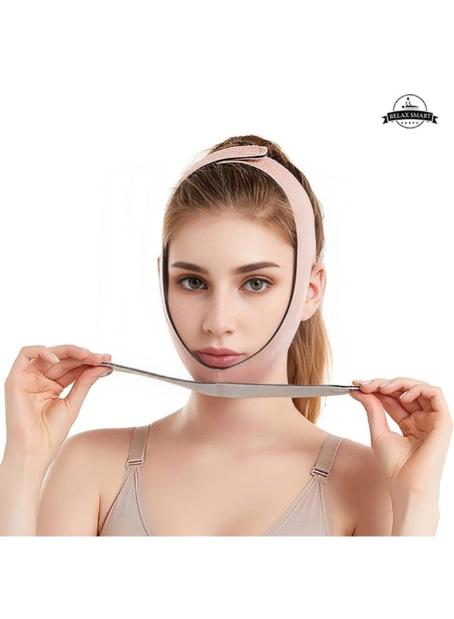 Relax Smart Women’s Face and Chin Slimming Corset – Adjustable Compression Band for Double Chin Reduction & Post-Operative Recovery Support - Image 4