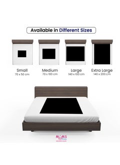 MOMSEASY MOMSEASY New Born Baby Dry Waterproof Mat Baby Mattress Protector Waterproof Water Proof Urine Mat for Bed and Baby Products Plum Medium 100x70 cm  - Image 5