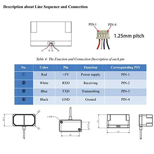 DIYmall Benewake TFmini Plus Laser Level Distance Sensor Waterproof IP65 Lidar Range Finder UART Anti-dust 12m 1000Hz UART for Arduino Raspberry Pi STM32 - Image 4