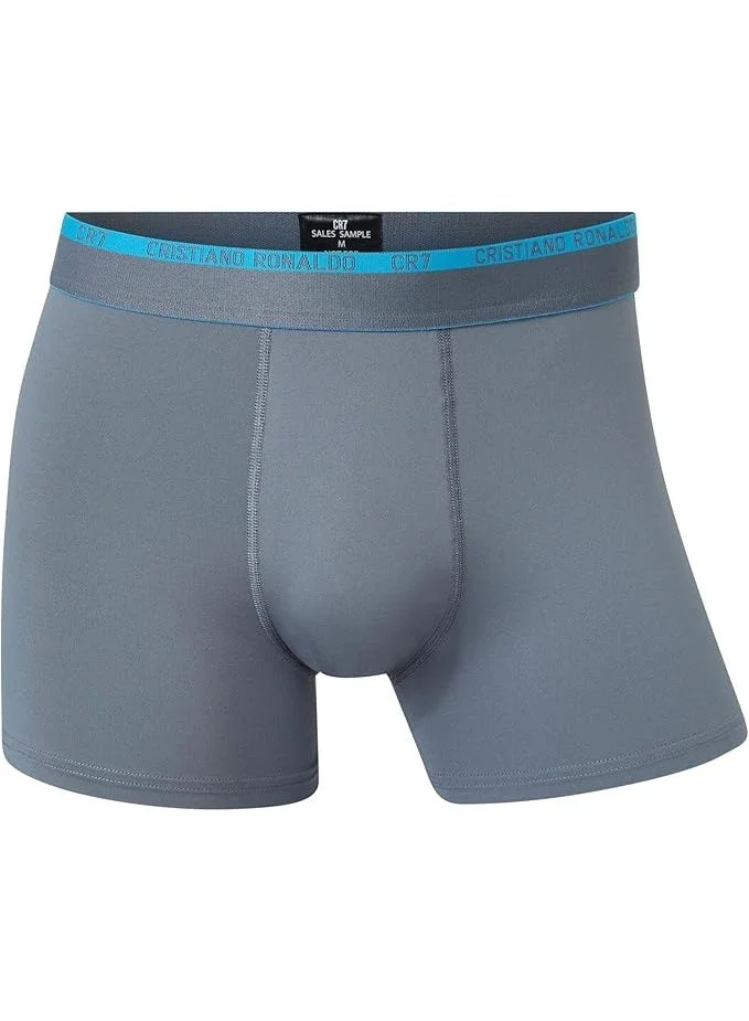 CR7  CR7 Men’s Trunk Underwear 3-Pack Multicolor – Cotton Stretch Trunks, Breathable Comfortable Everyday Innerwear  | Best Price UAE