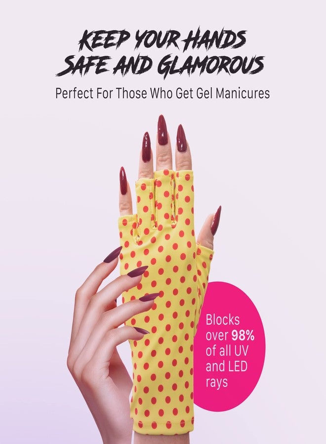 ManiGlovz - The Original UPF 50+ UV Light Protective Nail Gloves | Gel Manicure Gloves and Anti UV Fingerless Gloves for Women | Can be Used as Sun Protection Gloves for Driving | Slither Chic Print - Image 5