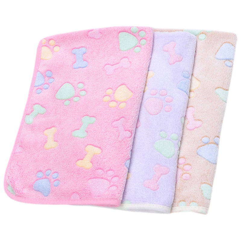 3pcs Flannel Pet Dog Cat Blanket Comfortable Sofa Pet Blanket Warm Pet Blanket - Image 5