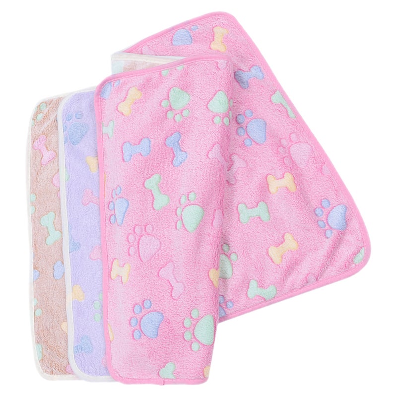3pcs Flannel Pet Dog Cat Blanket Comfortable Sofa Pet Blanket Warm Pet Blanket - Image 1