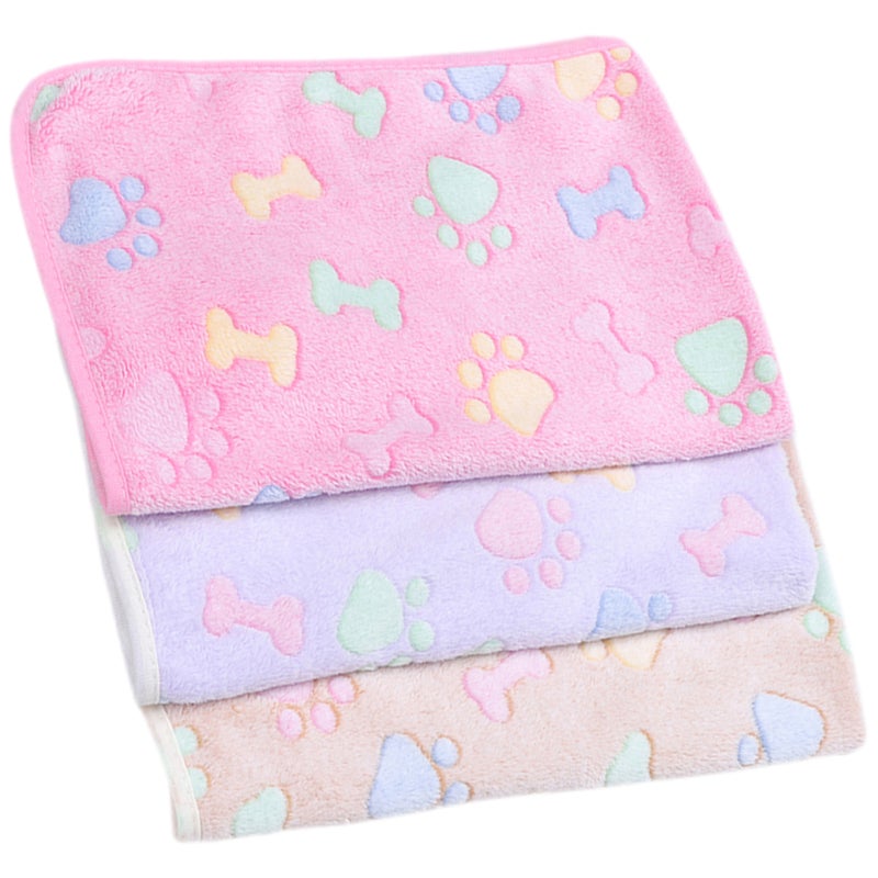 3pcs Flannel Pet Dog Cat Blanket Comfortable Sofa Pet Blanket Warm Pet Blanket - Image 3