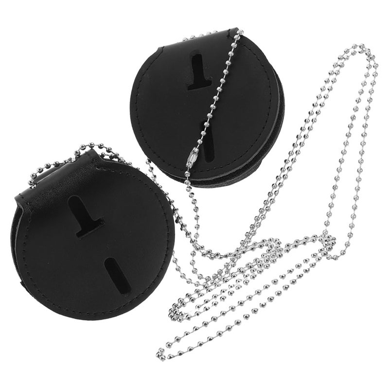 2pcs Stylish Badge Holder with Clip for ID Driver's License PU Material Secure and Convenient for Everyday Use suitable Office and Security Personnel - Image 3