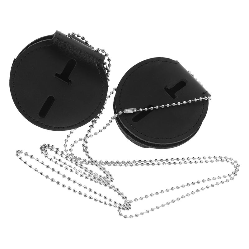 2pcs Stylish Badge Holder with Clip for ID Driver's License PU Material Secure and Convenient for Everyday Use suitable Office and Security Personnel - Image 2