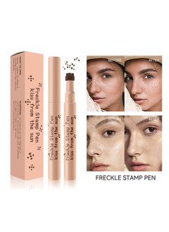 MOOYAM Freckle Stamp Pen , From The Sun-Natural simulation of freckles, not easy to fade, waterproof quick dry, stamp freckle dot pen 01#Light Brown  - Image 1