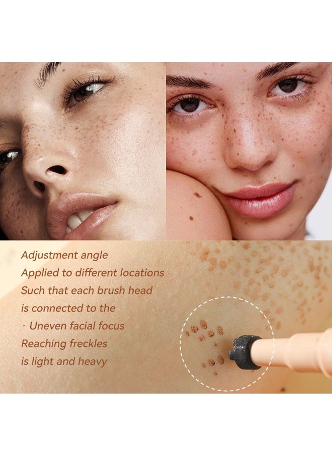 Freckle Stamp Pen , From The Sun-Natural simulation of freckles, not easy to fade, waterproof quick dry, stamp freckle dot pen 01#Light Brown