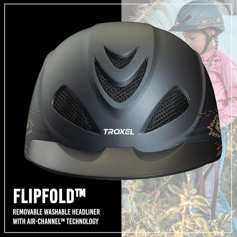 Troxel Rebel Bold Horse Riding Helmet, Low-Profile, Light, Adjustable Design, Safety Horseback Riding Gear - Image 3