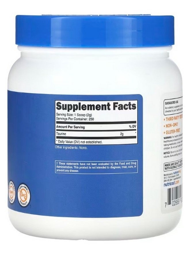Taurine Unflavored 17.9 Oz 500 G - Image 2