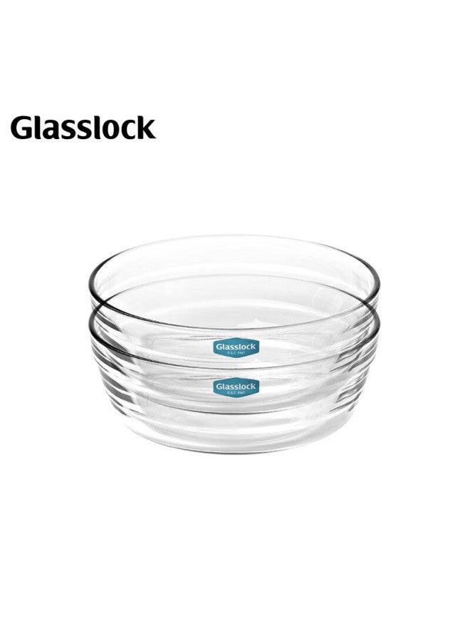 Glasslock Glass Bowls For Home Use, Noodle Bowls, Steamed Egg Bowls, Microwave-safe, Heat-resistant, Thickened Glass Soup Bowls And Salad Bowls, 650ml, Set Of 2 - Image 4