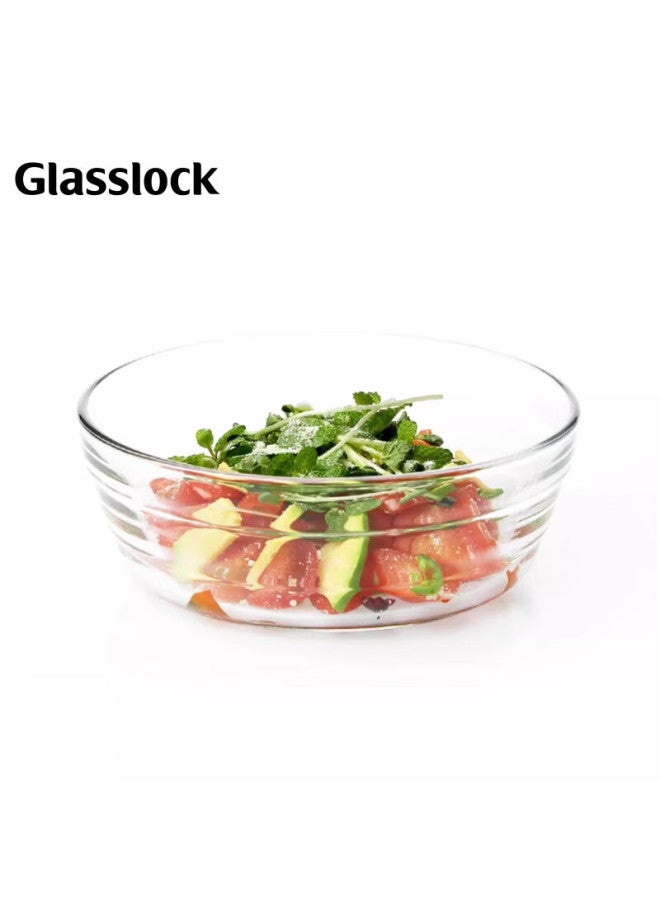 Glasslock Glass Bowls For Home Use, Noodle Bowls, Steamed Egg Bowls, Microwave-safe, Heat-resistant, Thickened Glass Soup Bowls And Salad Bowls, 650ml, Set Of 2 - Image 2