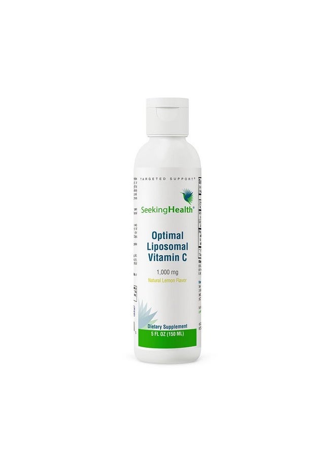 Seeking Health Optimal Liposomal Vitamin C - Lemon Zest | Non-Soy Non-GMO | 1,000 mg Liposomal Vitamin C per Serving |5 oz | 30 Servings  - Image 1