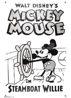 Trends International Disney Mickey Mouse Steamboat Willie Wall Poster With Push Pins  - Image 4