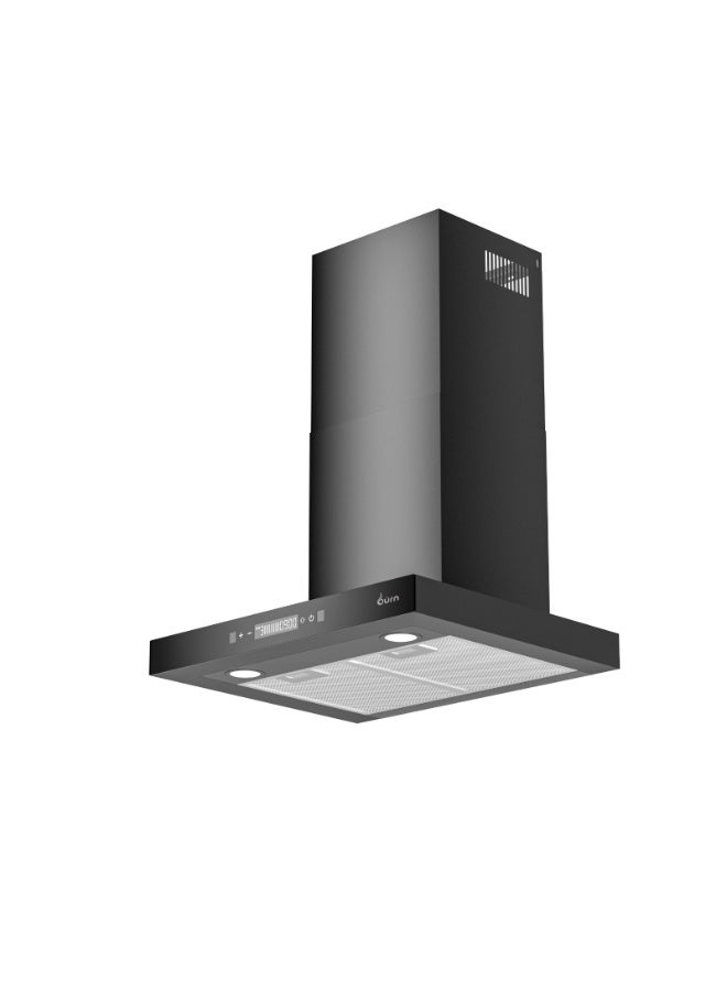 BURN T-Shape Cooker Hood 60cm Stainless Steel 430 Black – 650 m³/h Suction, Touch & Gesture Control, Energy Saving LED Light - Image 2