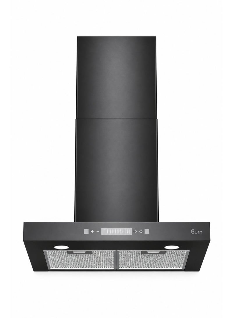 BURN T-Shape Cooker Hood 60cm Stainless Steel 430 Black – 650 m³/h Suction, Touch & Gesture Control, Energy Saving LED Light - Image 5