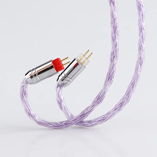 Linsoul Tripowin Zonie IEM Cable, 16 Core Silver Plated Earphone Upgraded Cords, 1.25m SPC in Ear Monitor Cable for 7hz Zero:2 Orchestra Lite Cadenza Hype4 Supermix4(2pin 0.78mm, 3.5mm)(Lavender) - Image 5