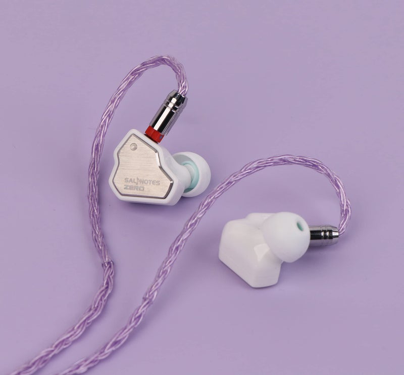 Linsoul Tripowin Zonie IEM Cable, 16 Core Silver Plated Earphone Upgraded Cords, 1.25m SPC in Ear Monitor Cable for 7hz Zero:2 Orchestra Lite Cadenza Hype4 Supermix4(2pin 0.78mm, 3.5mm)(Lavender) - Image 3