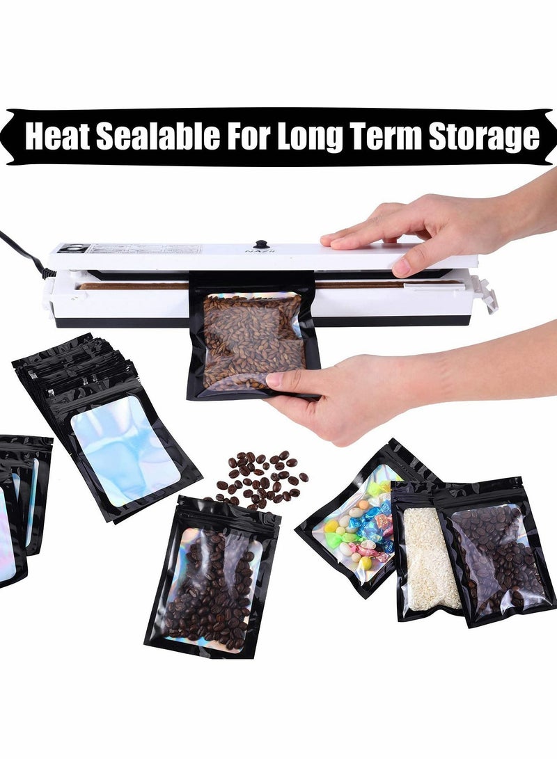 KASTWAVE Resealable Smell Proof Bags Foil Pouch Bag Flat Bag(Black, 7*10cm, 100 Pieces) - Image 5