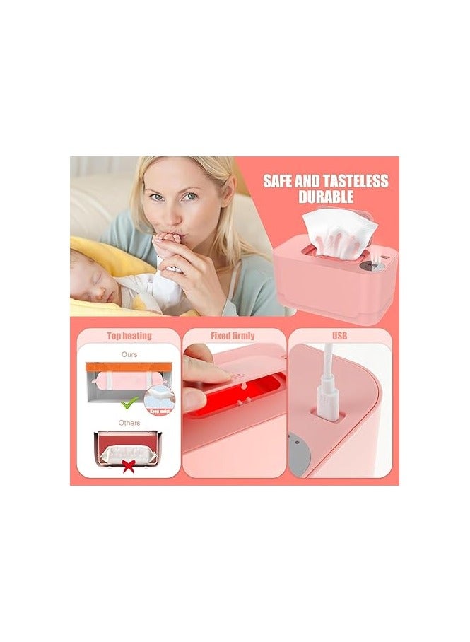 general Baby Wipe Warmer, Thermostat Baby Wipe Heater, 40-55°C Adjustable Baby Wipes Dispenser Warmer, Wet Wipes Warmer Prevent Dry, USB Baby Wipe Warmer for Car Home Baby Nursery - Image 5