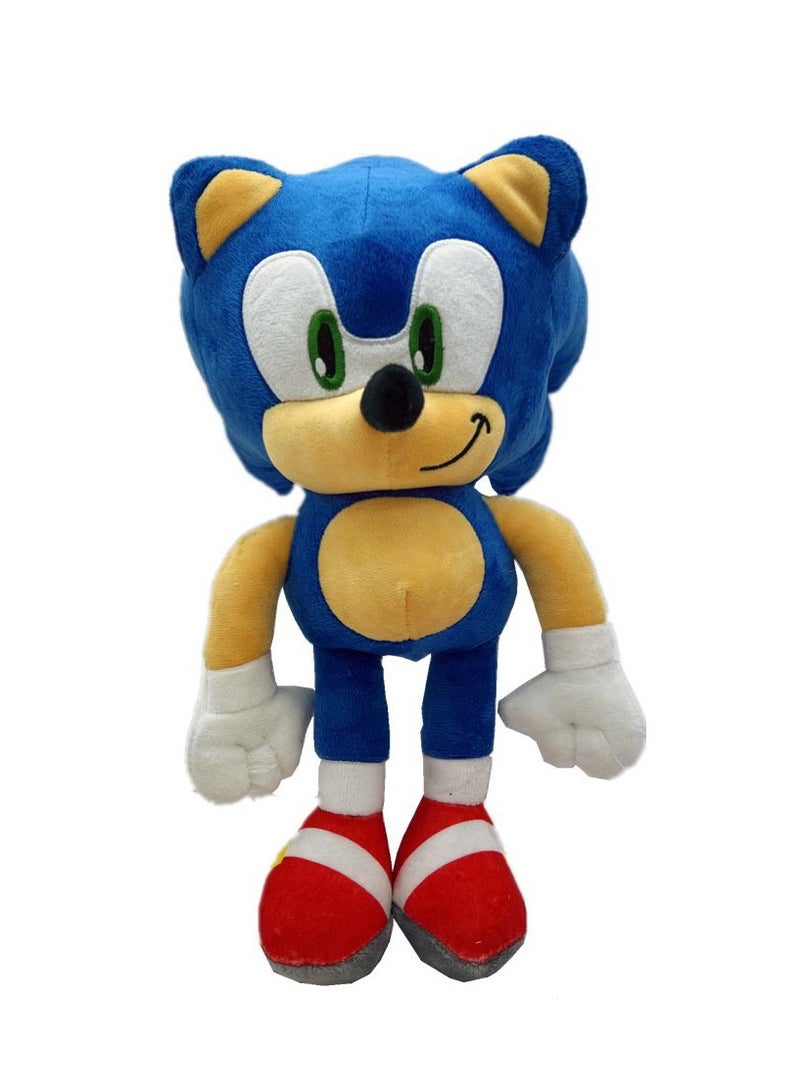 Super Sonic Plush Toy - Super Sonic Blue Sonic Shat Doll - 12 Inch Supersonic Collectible Toy - Image 1