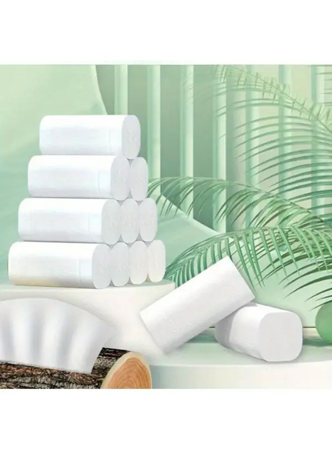 Soft Bulk 10 Rolls Multi Purpose Paper Towels For Household Kitchen Office Travel: - Image 1