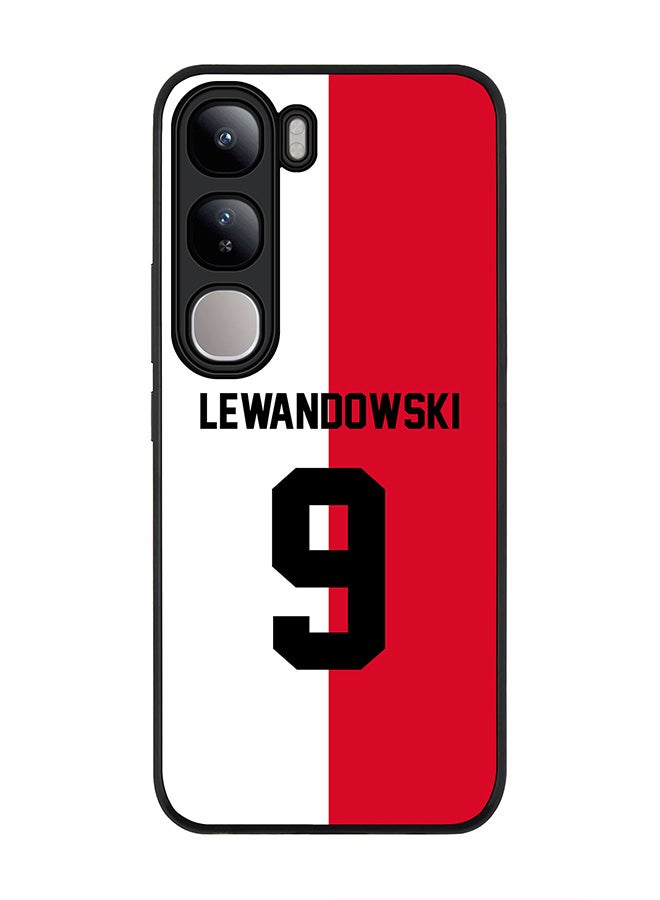 Stylizedd For vivo V40 Lite Case,Slim fit Camera Protection, Shockproof Thin Phone cover - Football - Poland, Lewandowski - Image 1