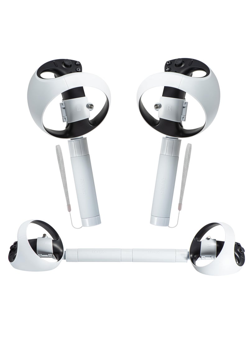 Handle Attachments for PS VR2 Controller Accessories, for Meta Quest 2 Controller Accessories, Vr Gorilla Tag Long Arms Beat Saber Extension Grip, VR Handle Accessories