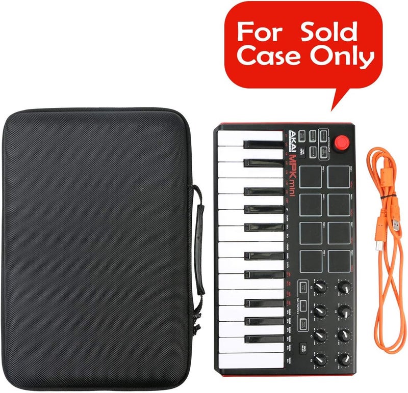 Khanka Hard Travel Case Replacement for Akai Professional MPK Mini MKII & MK3 & MPK Mini Play | 25-Key Ultra-Portable USB MIDI Drum Pad & Keyboard Controller - Image 4