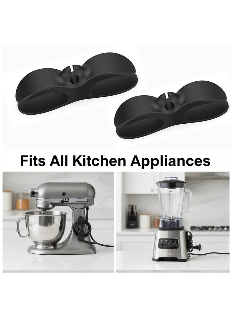 منظم أسلاك للأجهزة المنزلية – مجموعة من 3 مشابك لإدارة الكابلات مع لاصق قوي – حامل أسلاك للخلاط، الخلاط اليدوي، المحمصة، ماكينة القهوة، طنجرة الضغط، القلاية الهوائية والمزيد - Image 4