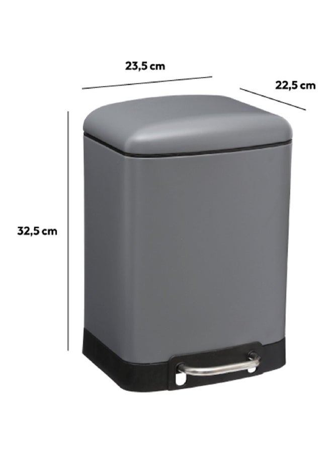 Five Simply Smart Removable Inner Bucket Pedal Bin with Lid Grey 6 L 138059H - Image 5