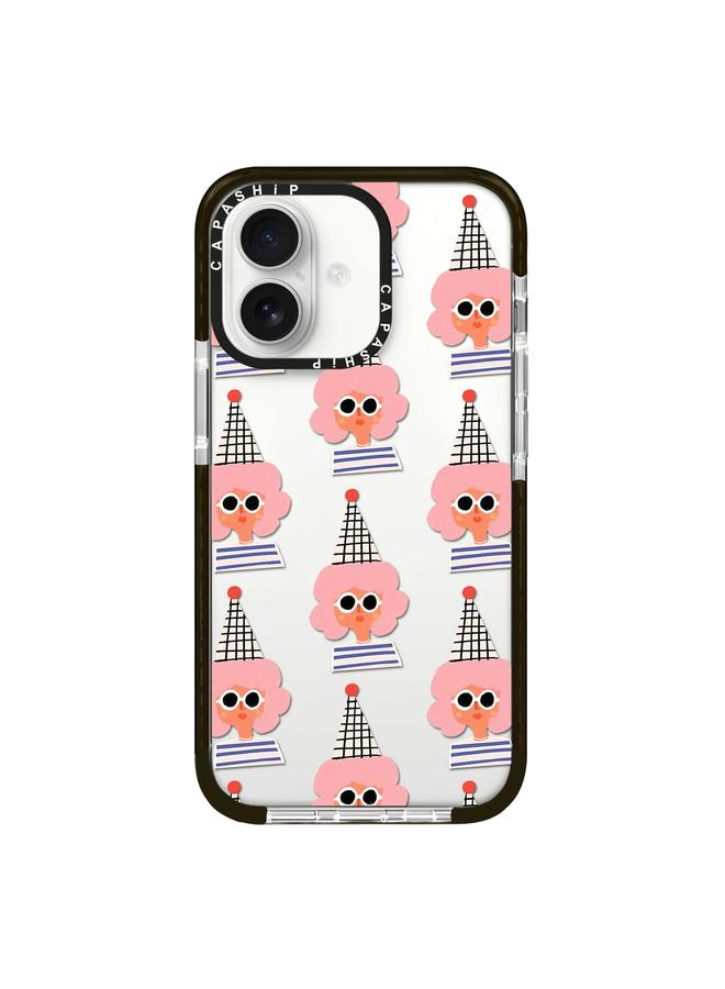 S-TOP Case For iPhone 16 Simple Illustration Pattern Full Coverage Phone Case - Image 1