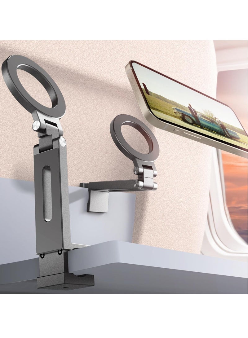 Excefore For Magsafe Airplane Phone Holder Travel Essentials, Flexible Rotation, Airplane Travel Essentials for 15/14/13/12/,Galaxy S24/23 - Image 1