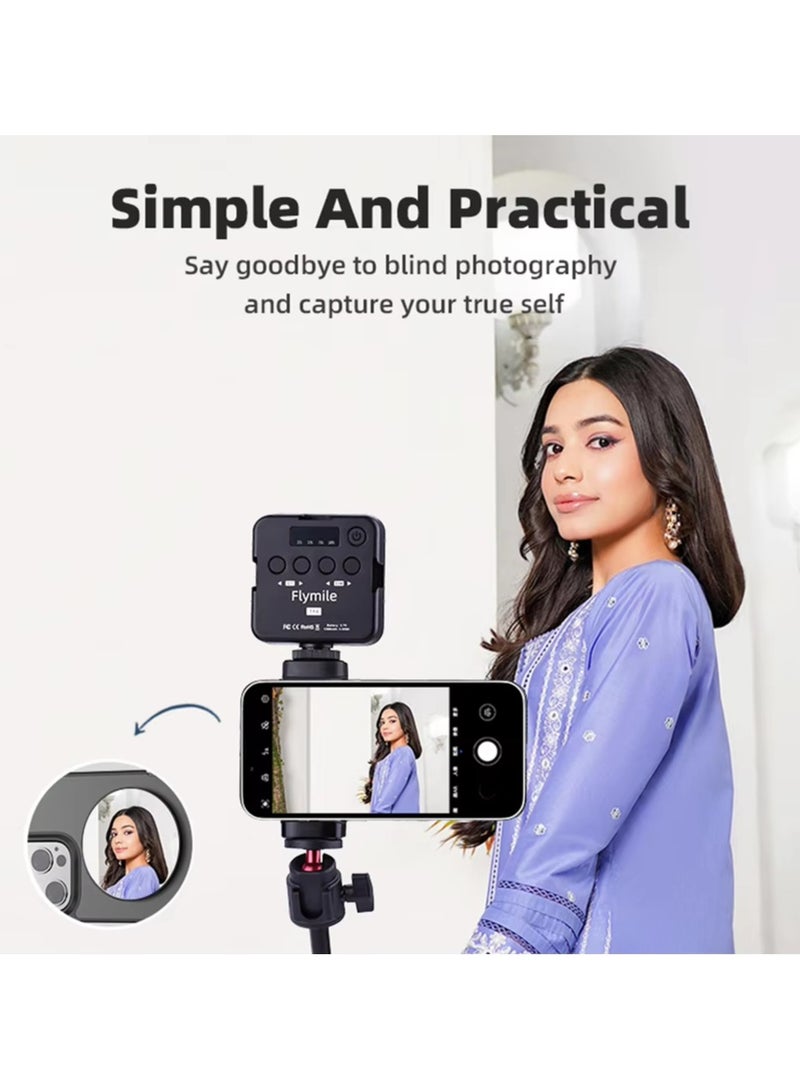 Magnetic Selfie Mirror for Back Camera Phone Reference Mirror Selfie Artifact for IPhone 16 15 14 13 12  MagSafe Case  All Phones - Image 4