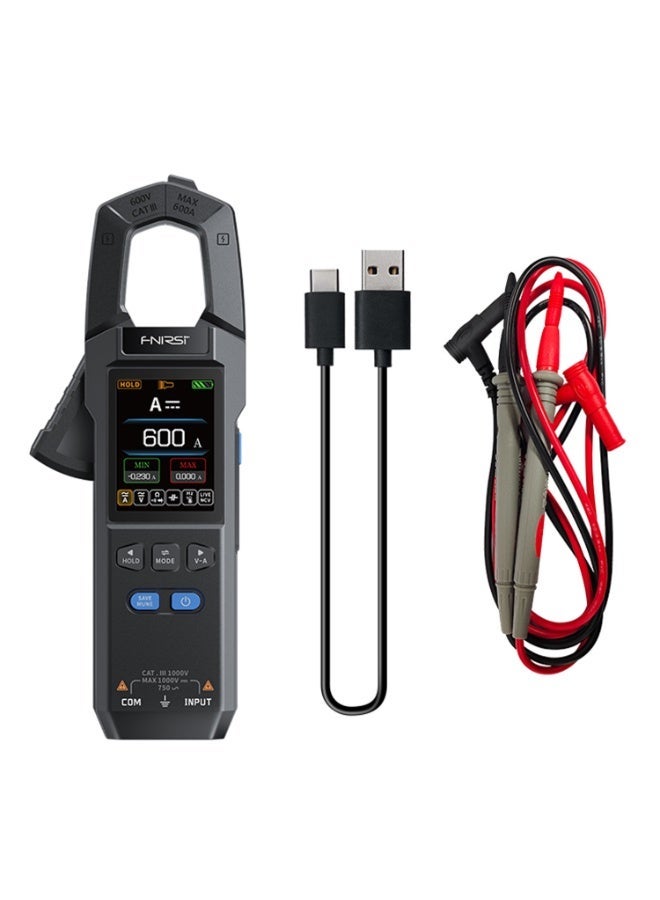 FNIRSI DMC-100 DC AC Current Clamp Meter 10000 Count Digital Multimeter 600A Ammeter NCV Electrical Tools - Image 1