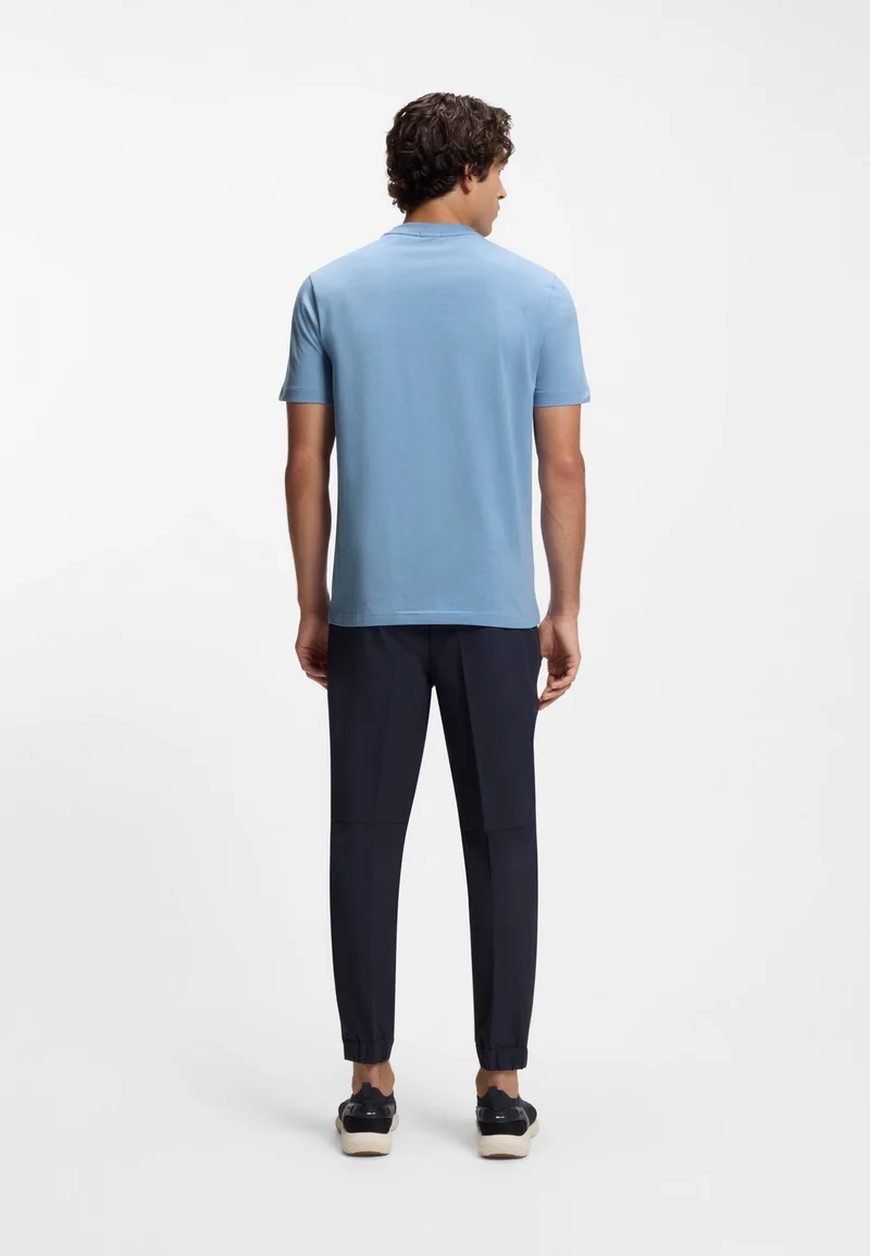 BOSS Stretch-cotton T-shirt with logo detail