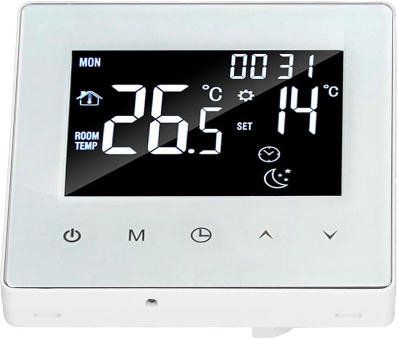 Programmable Home Thermostat LCD Display 3 Meter Sensor Line AC90 240V Type 4 Black - Image 5