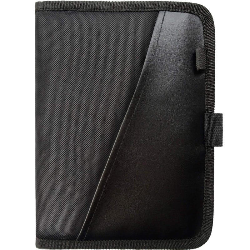 PlusXpres Glove Box Compartment Organizer - Car Document Holder - Owner Manual Case Pouch - Vehicle Storage Wallet for Registration & Insurance Card - Premium Auto Paperwork Holder - Log Book included - Black  - Image 1