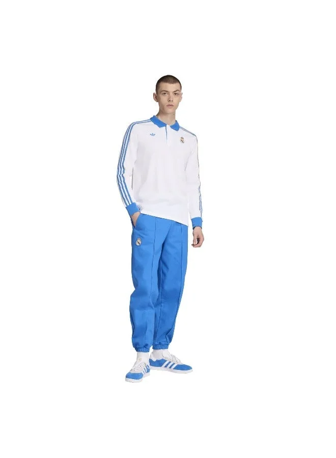 Adidas WHITE/BLUBIR Real Madrid Icon Long Sleeve Polo  | Best Price UAE